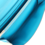 Hermes Constance Wallet To Go Bleu Frida Evercolor Palladium Hardware