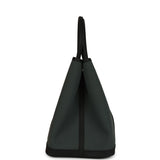 Hermes Garden Party 36 Vert Mangrove Toile H and Black Negonda Palladium Hardware