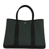 Hermes Garden Party 36 Vert Mangrove Toile H and Black Negonda Palladium Hardware