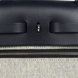 Hermes Herbag Zip PM 31 Black Toile H Berline and Bleu Indigo Hunter Palladium Hardware