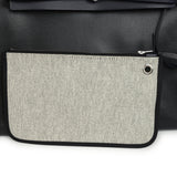 Hermes Herbag Zip PM 31 Black Toile H Berline and Bleu Indigo Hunter Palladium Hardware