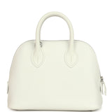 Hermes 1923 Bolide Mini New White Evercolor Palladium Hardware