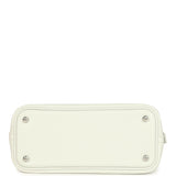 Hermes 1923 Bolide Mini New White Evercolor Palladium Hardware