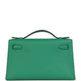 Hermes Kelly Pochette Vert Moyen Swift Gold Hardware
