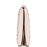 Hermes "Spring Owl" Calvi Duo Card Holder Mauve Pale Swift Palladium Hardware