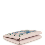 Hermes "Spring Owl" Calvi Duo Card Holder Mauve Pale Swift Palladium Hardware