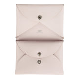 Hermes "Spring Owl" Calvi Duo Card Holder Mauve Pale Swift Palladium Hardware