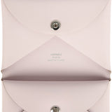 Hermes "Spring Owl" Calvi Duo Card Holder Mauve Pale Swift Palladium Hardware