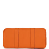 Hermes Garden Party 30 Orange Negonda Palladium Hardware