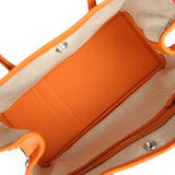 Hermes Garden Party 30 Orange Negonda Palladium Hardware