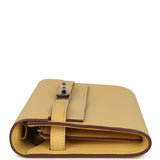 Hermes Kelly To Go Wallet Jaune Foin Chevre Mysore Palladium Hardware