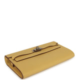 Hermes Kelly To Go Wallet Jaune Foin Chevre Mysore Palladium Hardware