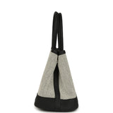 Hermes Garden Party Neo 23 Black-Ecru Toile H Canvas and Black Negonda Palladium Hardware