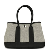 Hermes Garden Party Neo 23 Black-Ecru Toile H Canvas and Black Negonda Palladium Hardware