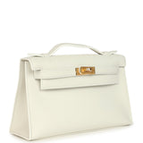 Hermes Kelly Pochette New White Swift Gold Hardware - Thumbnail View 2