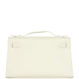Hermes Kelly Pochette New White Swift Gold Hardware - Thumbnail View 4