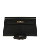 Hermes Kelly Elan Black Chevre Chamkila Permabrass Hardware