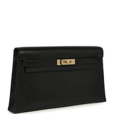 Hermes Kelly Elan Black Chevre Chamkila Permabrass Hardware