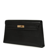 Hermes Kelly Elan Black Chevre Chamkila Permabrass Hardware