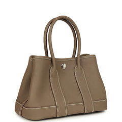 Hermes Garden Party Neo 23 Etoupe Negonda Palladium Hardware