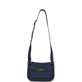 Hermes Mini Jypsiere Bleu Navy Swift Gold Hardware