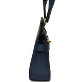 Hermes Mini Jypsiere Bleu Navy Swift Gold Hardware