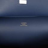 Hermes Mini Jypsiere Bleu Navy Swift Gold Hardware