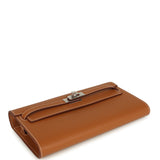 Hermes Kelly Wallet To Go Gold Epsom Palladium Hardware