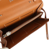 Hermes Kelly Wallet To Go Gold Epsom Palladium Hardware