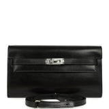 Hermes Kelly Wallet To Go Black Box Palladium Hardware