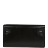Hermes Kelly Wallet To Go Black Box Palladium Hardware