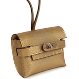 Hermes Kelly Festival Bag Charm Dore Chevre Chamkilight Permabrass Hardware