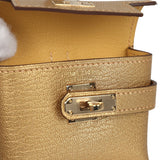 Hermes Kelly Festival Bag Charm Dore Chevre Chamkilight Permabrass Hardware
