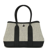 Hermes Garden Party Neo 23 Black-Ecru Toile H Canvas and Black Negonda Palladium Hardware - Thumbnail View 1