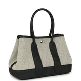 Hermes Garden Party Neo 23 Black-Ecru Toile H Canvas and Black Negonda Palladium Hardware - Thumbnail View 2