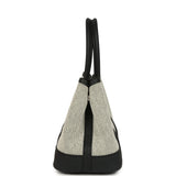 Hermes Garden Party Neo 23 Black-Ecru Toile H Canvas and Black Negonda Palladium Hardware - Thumbnail View 4