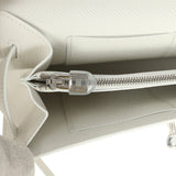 Hermes Kelly Wallet To Go New White Epsom Palladium Hardware