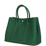 Hermes Garden Party 30 Vert Moyen Negonda Palladium Hardware - Thumbnail View 5