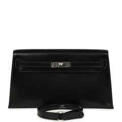 Hermes Kelly Elan Black Box Palladium Hardware