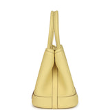 Hermes Garden Party Neo 23 Jaune Poussin Togo Palladium Hardware