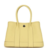 Hermes Garden Party Neo 23 Jaune Poussin Togo Palladium Hardware