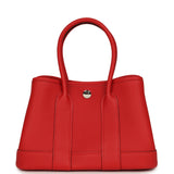 Hermes Garden Party Neo 23 Rouge Radieux Togo Palladium Hardware