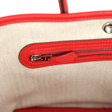 Hermes Garden Party Neo 23 Rouge Radieux Togo Palladium Hardware
