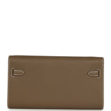Hermes Kelly Wallet To Go Etoupe Epsom Palladium Hardware