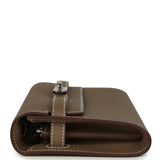 Hermes Kelly Wallet To Go Etoupe Epsom Palladium Hardware