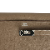 Hermes Kelly Wallet To Go Etoupe Epsom Palladium Hardware