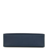 Hermes Special Order (HSS) Kelly Pochette Bleu Navy Verso Swift Rose Gold Hardware