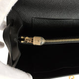 Hermes Kelly Wallet To Go Black Epsom Gold Hardware
