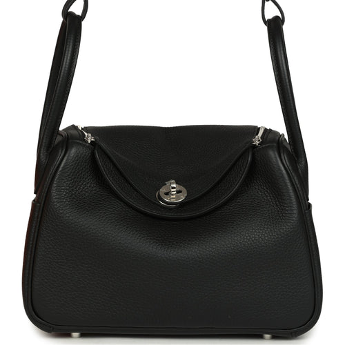 Hermes Lindy 26 Black Clemence Palladium Hardware