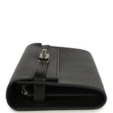 Hermes Kelly Wallet To Go Black Chevre Chamkila Palladium Hardware
